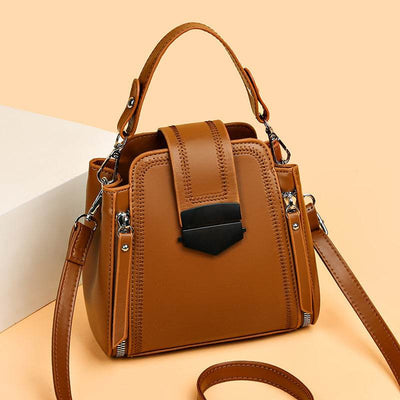 Elegant Women’s Soft Leather Mini Handbag – Textured & Stylish Purse - grabzbags.com