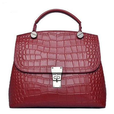 Women’s Genuine Cattlehide Leather Handbag – First Layer Fashion Tote - grabzbags.com