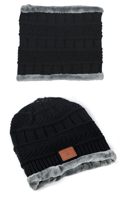 Winter Bluetooth 5.0 Beanie & Scarf – Wireless Hat with Headphones, Speaker & Mic