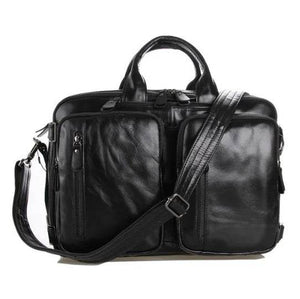 Men’s Multifunctional Leather Bag – First-Layer Imported Cowhide Shoulder & Business Bag - grabzbags.com