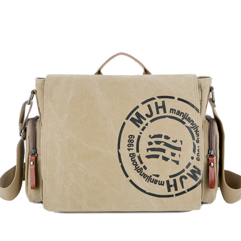 Canvas Laptop Messenger Bag – Men’s Shoulder Briefcase Computer Bag