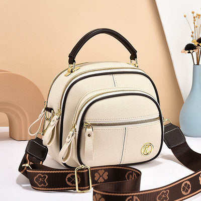 Women’s Versatile Crossbody Bag – Small Square Shoulder Purse with Multi-Zipper Design & Portable Style - grabzbags.com