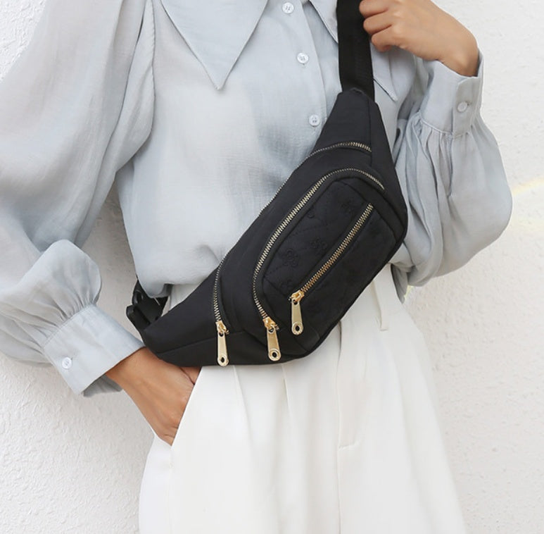 Oxford Cloth Waterproof Waist Bag – Large Capacity Fanny Pack