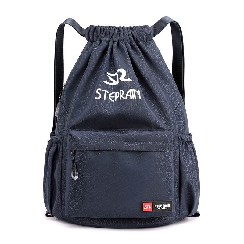 Solid Color Lightweight Drawstring Backpack – Simple Double-Shoulder Design - grabzbags.com