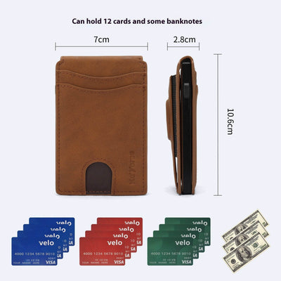Men’s High-End Card Holder – Slim & Stylish Minimalist Wallet - grabzbags.com