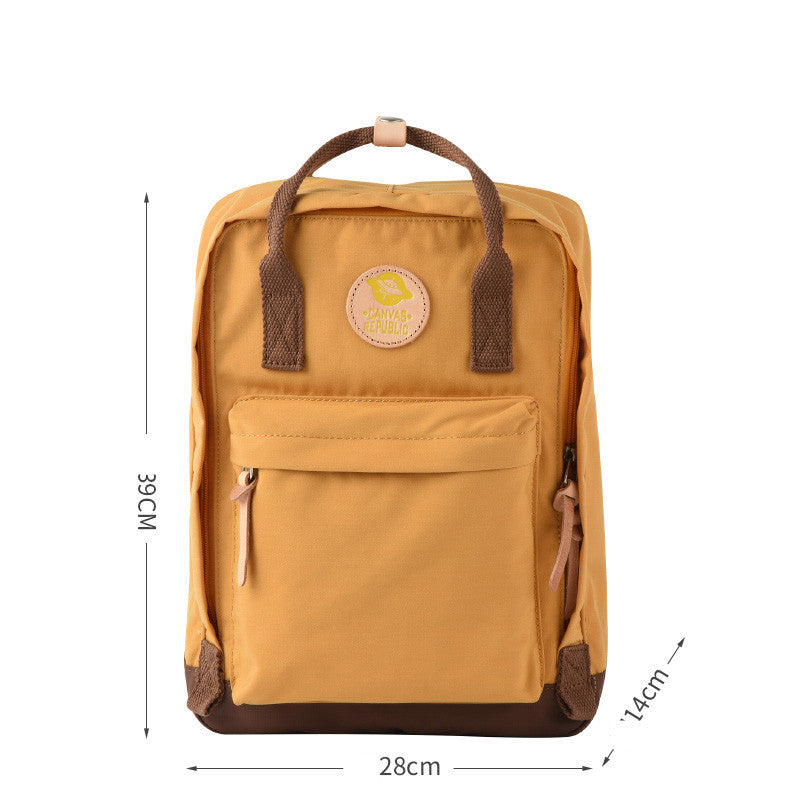 New Style Unisex Backpack – Japanese & Korean Fashion Laptop Bag, Water-Repellent Polyester Backpack with 15-Inch Compartment
