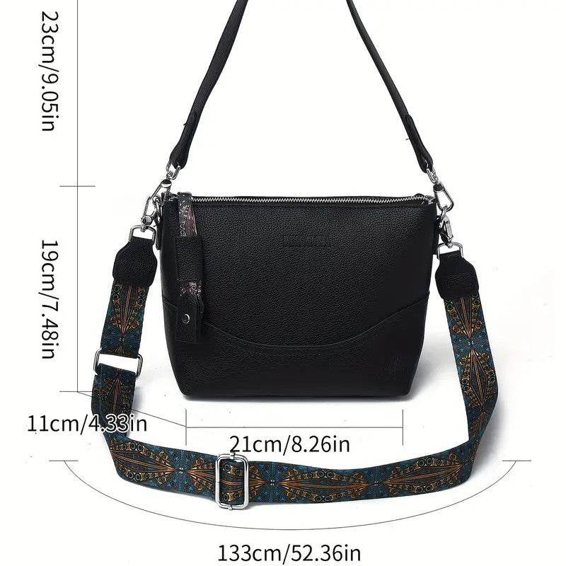 Women’s Ethnic Embroidered Crossbody Bag – Large Capacity, Stylish & Durable - grabzbags.com