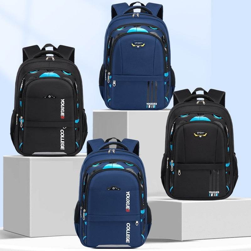 Simple Multi-Compartment Backpack – Waterproof & Spacious for Daily Use - grabzbags.com