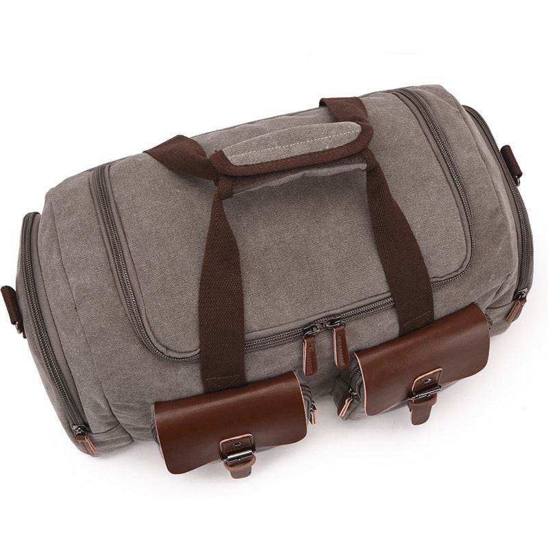 European-American Style Canvas Travel Bag – Portable Weekender Duffel - grabzbags.com
