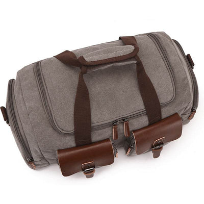 European-American Style Canvas Travel Bag – Portable Weekender Duffel - grabzbags.com