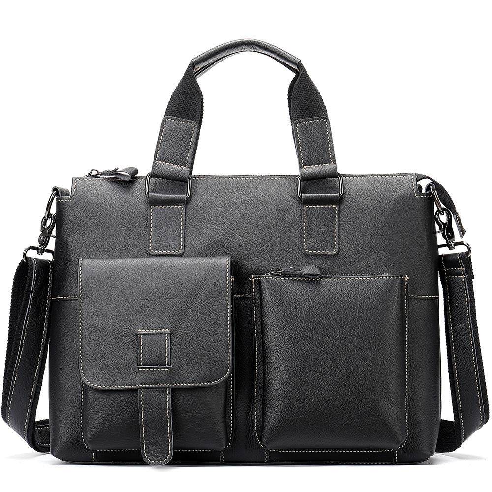 Retro Shoulder Handbag – First Layer Cowhide Leather Bag for Men & Women - grabzbags.com