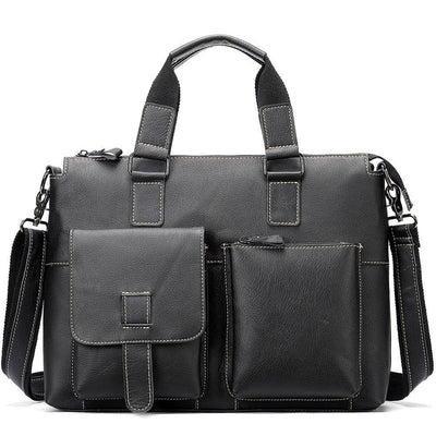 Retro Shoulder Handbag – First Layer Cowhide Leather Bag for Men & Women - grabzbags.com