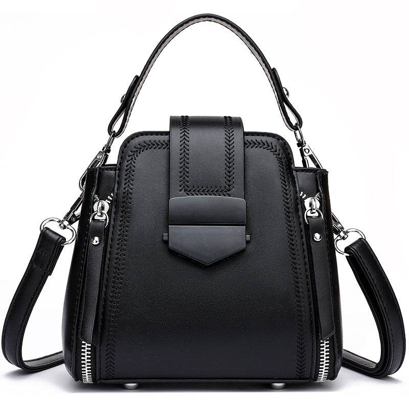 Elegant Women’s Soft Leather Mini Handbag – Textured & Stylish Purse - grabzbags.com