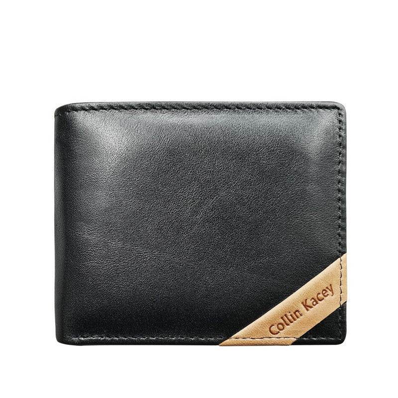 Men’s Short Cowhide Wallet – Stylish & Fashionable Genuine Leather Wallet - grabzbags.com
