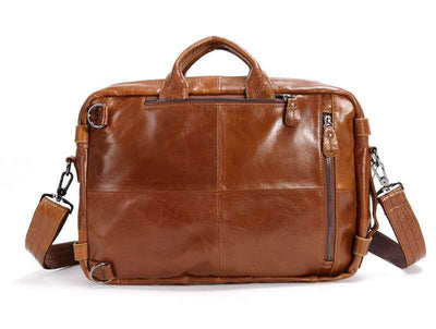 Men’s Multifunctional Leather Bag – First-Layer Imported Cowhide Shoulder & Business Bag - grabzbags.com