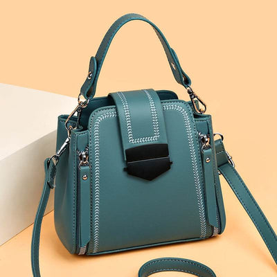 Elegant Women’s Soft Leather Mini Handbag – Textured & Stylish Purse - grabzbags.com