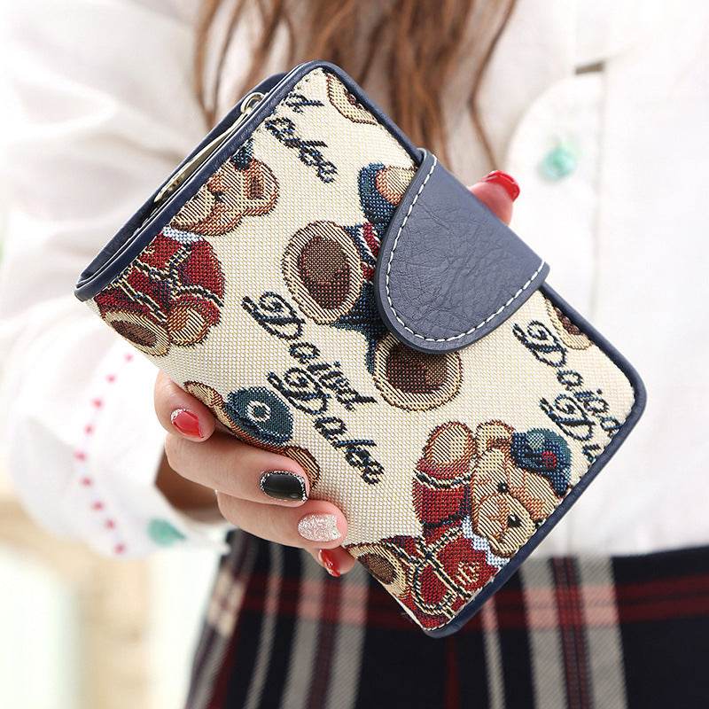 Cute Leather Wallet for Women – Fresh & Stylish Small Purse for Students - grabzbags.com