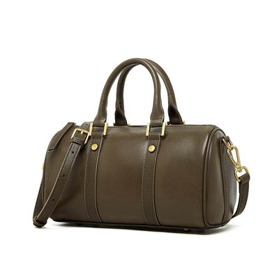Retro Cowhide Leather Crossbody Bag – Portable & Stylish Shoulder Purse - grabzbags.com
