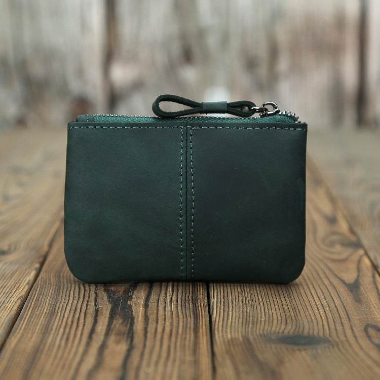 Crazy Horse Leather Coin Purse for Men – Vintage Retro Style Pocket Wallet - grabzbags.com