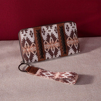 Bohemian Style Women's Wallet – Vintage Cotton & Linen Hand-Carry Card Holder Purse - grabzbags.com