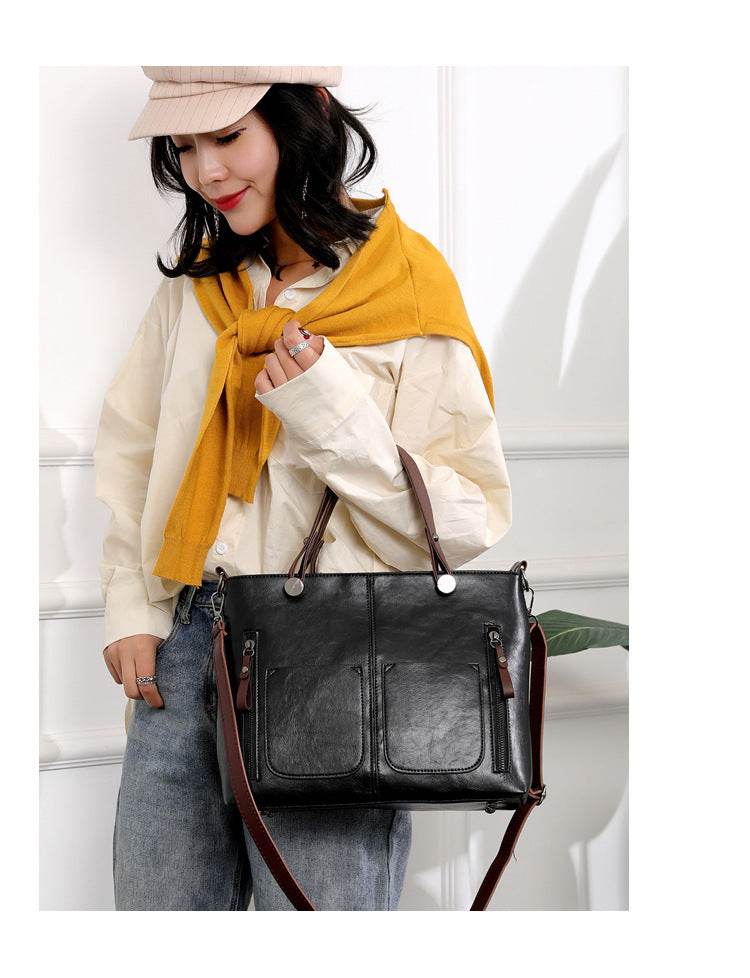 Retro Tote Bag for Women – Large-Capacity with Simple Chic Design - grabzbags.com