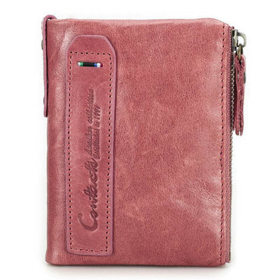 Chic Men’s Short Wallet – Genuine Leather Coin Purse with Minimalist Design - grabzbags.com