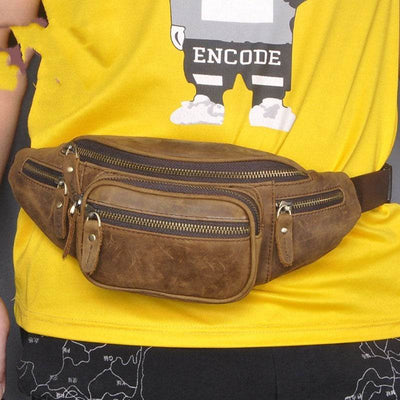 Retro Leather Shoulder Messenger Bag – Large-Capacity Crossbody Satchel for Men - grabzbags.com
