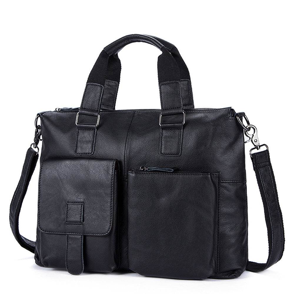 Retro Shoulder Handbag – First Layer Cowhide Leather Bag for Men & Women - grabzbags.com
