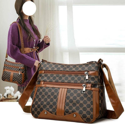 Women’s Large-Capacity Tote Bag – Stylish Stitching Pattern Shoulder Handbag - grabzbags.com