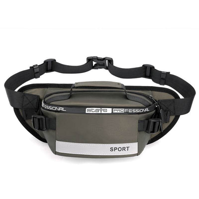 Men’s Reflective Waist Bag – Crossbody Pack for Travel, Running, Hiking & Cycling - grabzbags.com