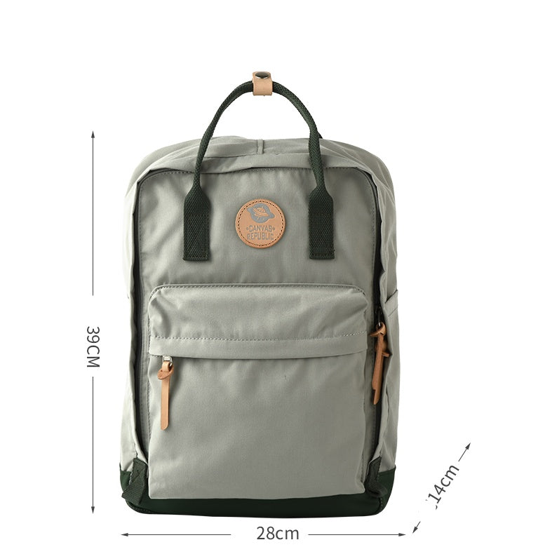 New Style Unisex Backpack – Japanese & Korean Fashion Laptop Bag, Water-Repellent Polyester Backpack with 15-Inch Compartment