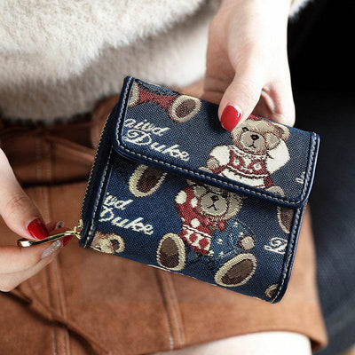 Cute Leather Wallet for Women – Fresh & Stylish Small Purse for Students - grabzbags.com
