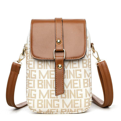 Soft Leather Retro Mini Crossbody Bag – Vintage Printed Shoulder Purse for Women - grabzbags.com