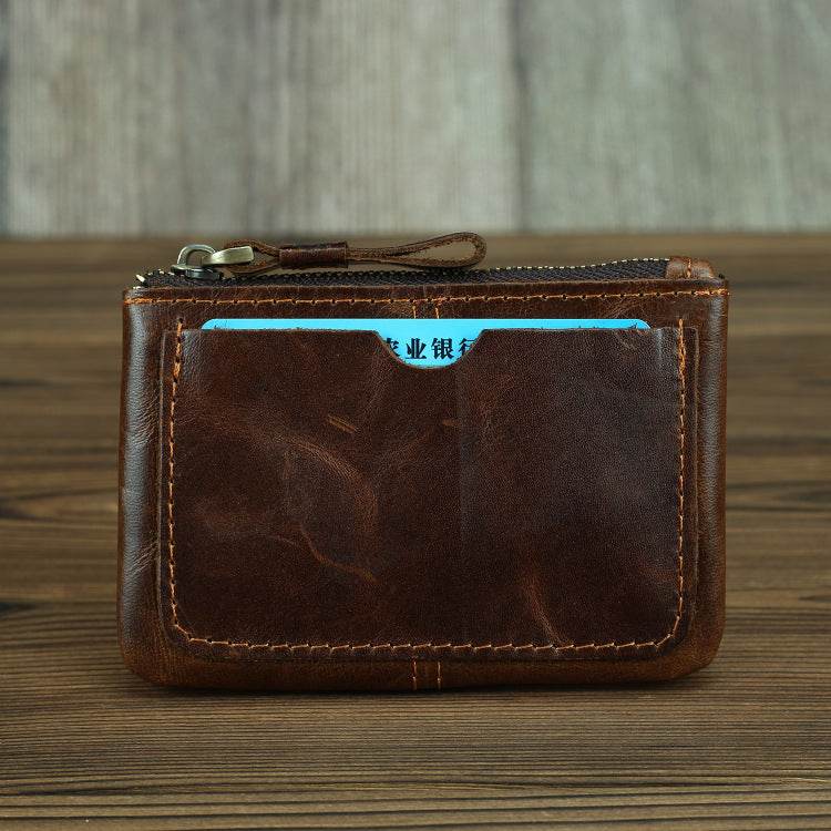 Crazy Horse Leather Coin Purse for Men – Vintage Retro Style Pocket Wallet - grabzbags.com