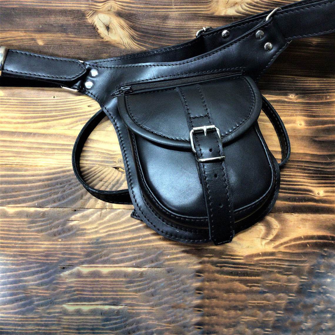 European & American Style Motorcycle Waist Bag – Outdoor Riding Belt Bag for Mobile Phone - grabzbags.com
