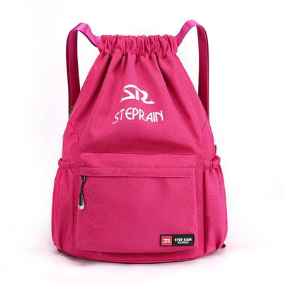 Solid Color Lightweight Drawstring Backpack – Simple Double-Shoulder Design - grabzbags.com