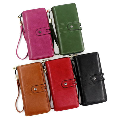 Women’s Long Business Wallet – Elegant & Fashionable Card Holder Clutch - grabzbags.com